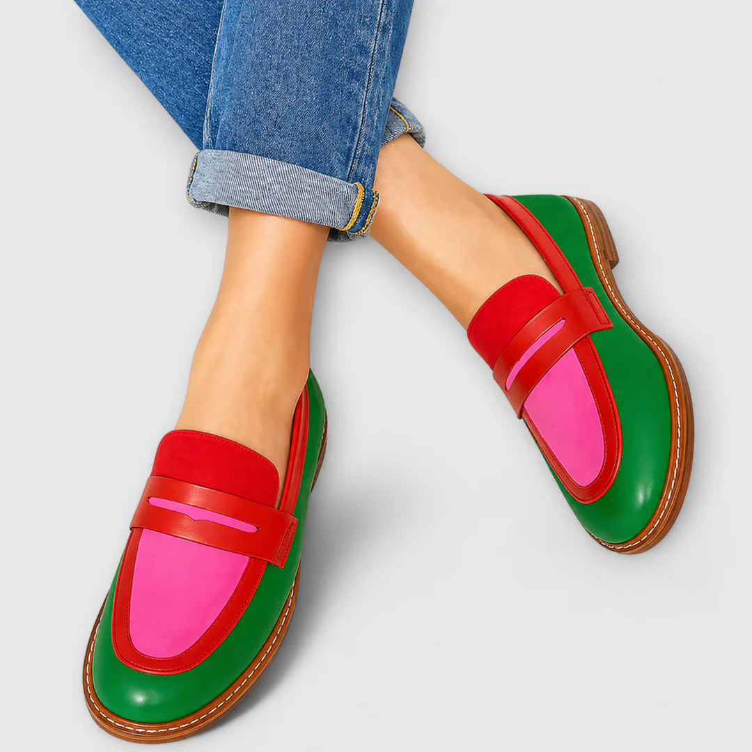 Mocasines Casual a Contraste