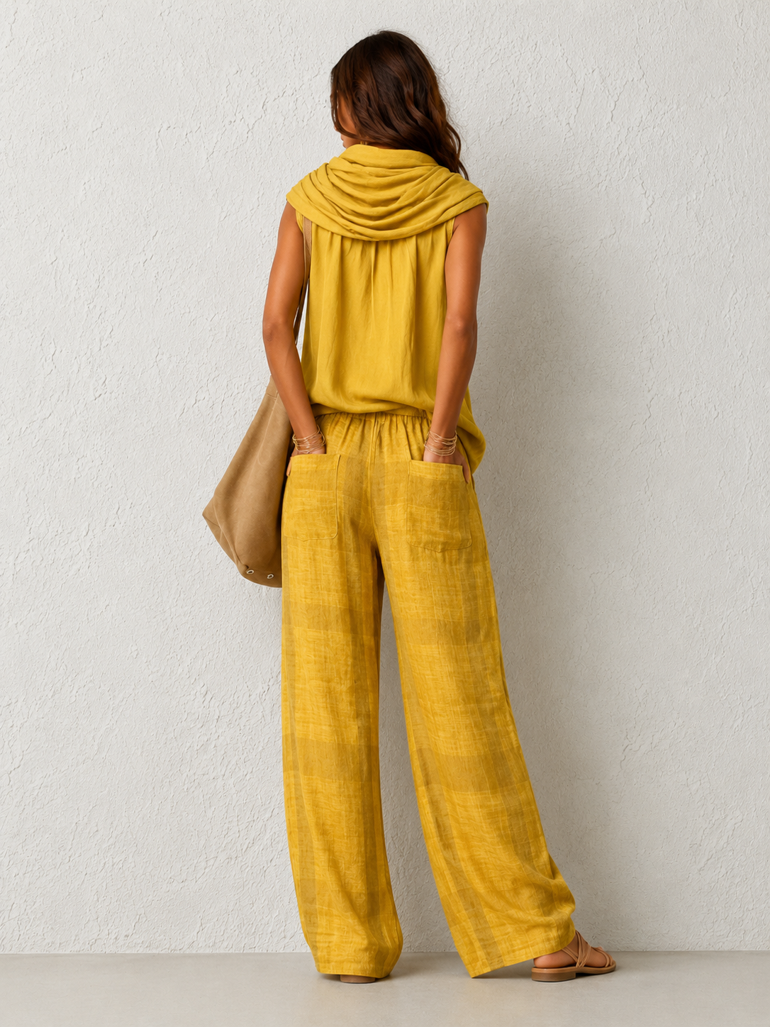 Conjunto Natural Cómodo y Elegante Amarillo