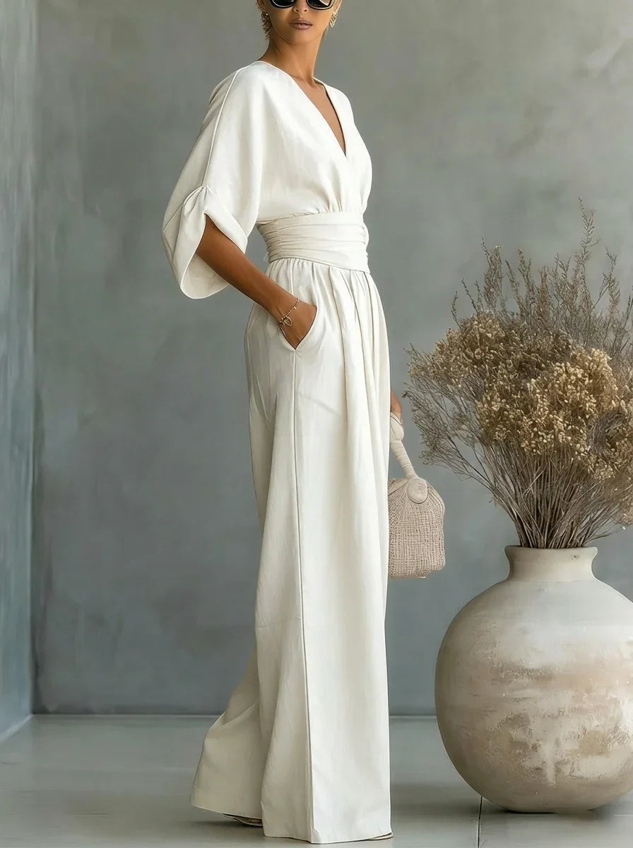 Leandra Mono Esencial con Escote en V