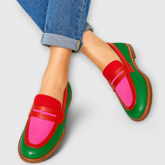 Mocasines Casual a Contraste