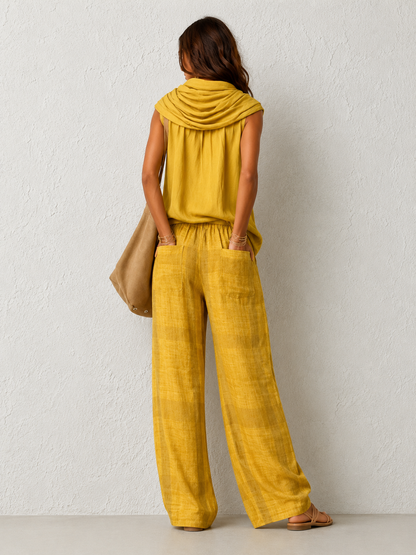 Conjunto Natural Cómodo y Elegante Amarillo
