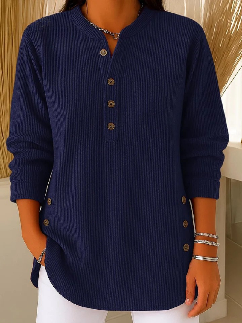 Nieves Túnica Henley con Botones