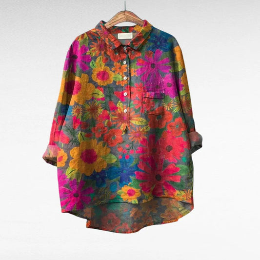 Blusa Floral Vibrante