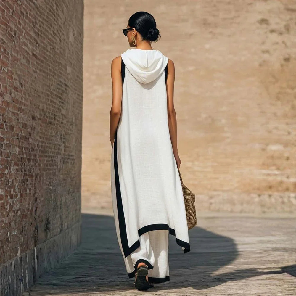 Nadia Conjunto de Lino Atemporal con Diseño Minimalista