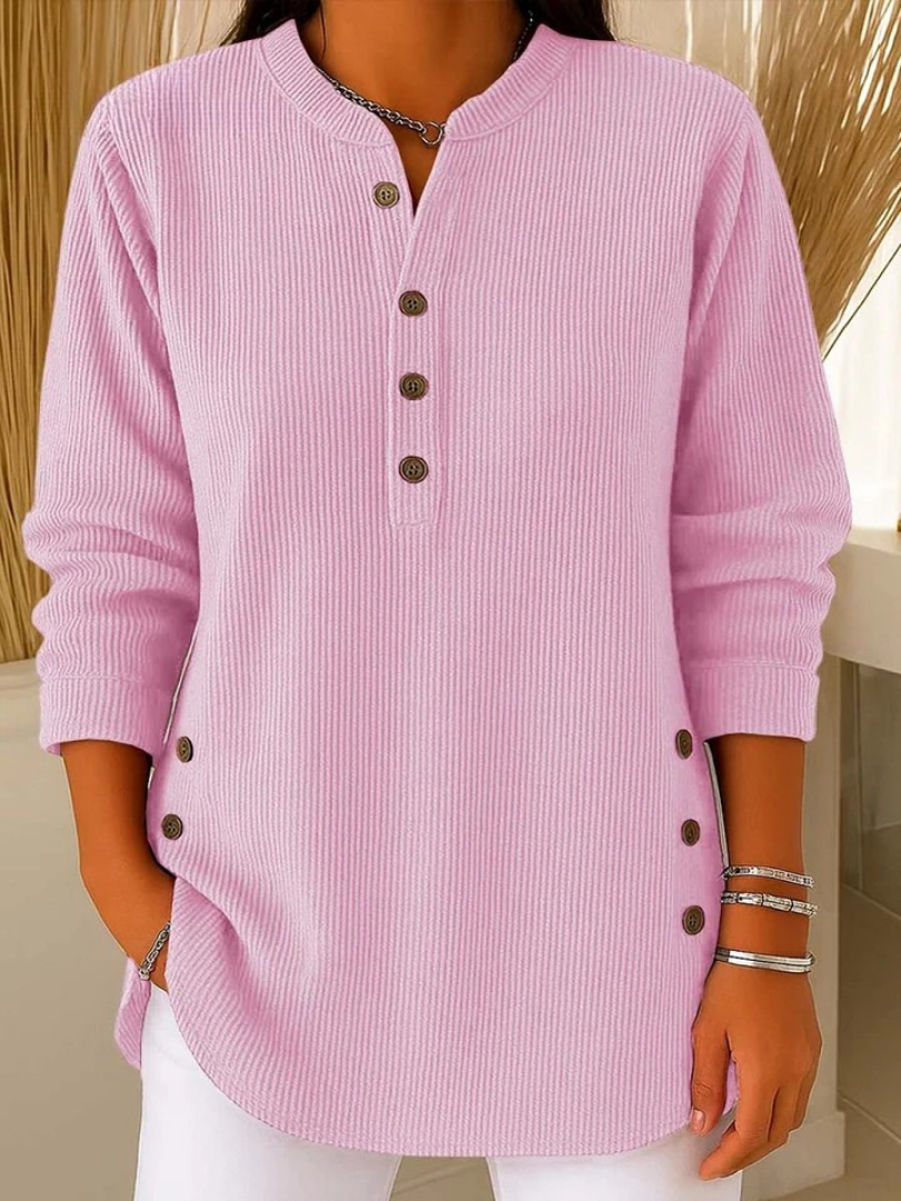 Nieves Túnica Henley con Botones
