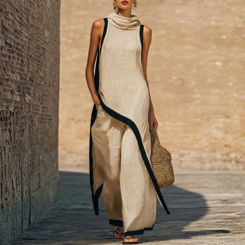 Nadia Conjunto de Lino Atemporal con Diseño Minimalista
