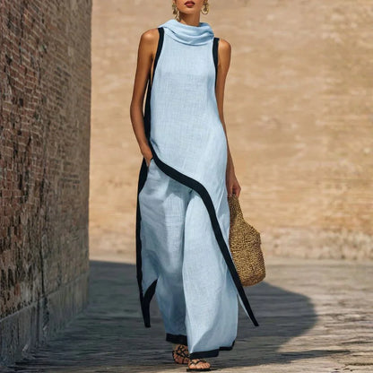 Nadia Conjunto de Lino Atemporal con Diseño Minimalista