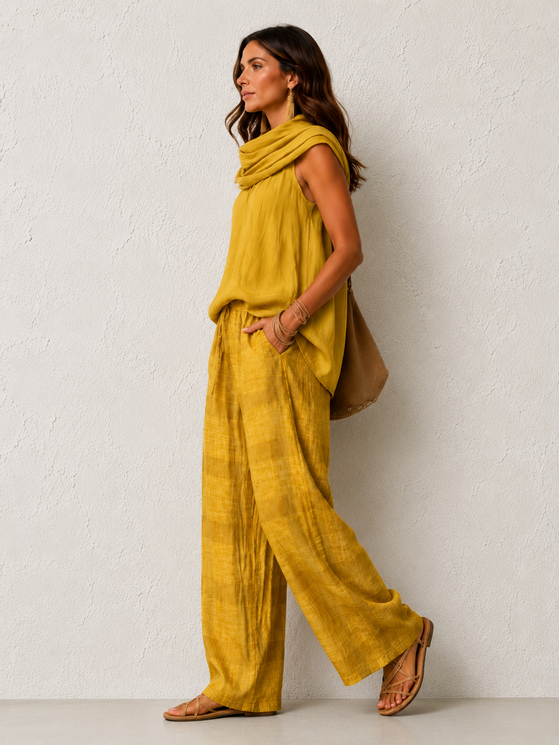 Conjunto Natural Cómodo y Elegante Amarillo