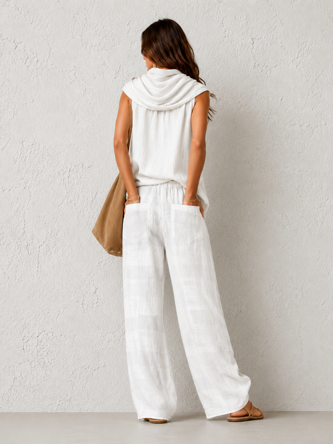 Conjunto Natural Cómodo y Elegante Blanco
