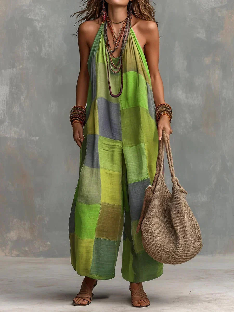 Azahara Mono Bohemio Patchwork de Estilo Artístico