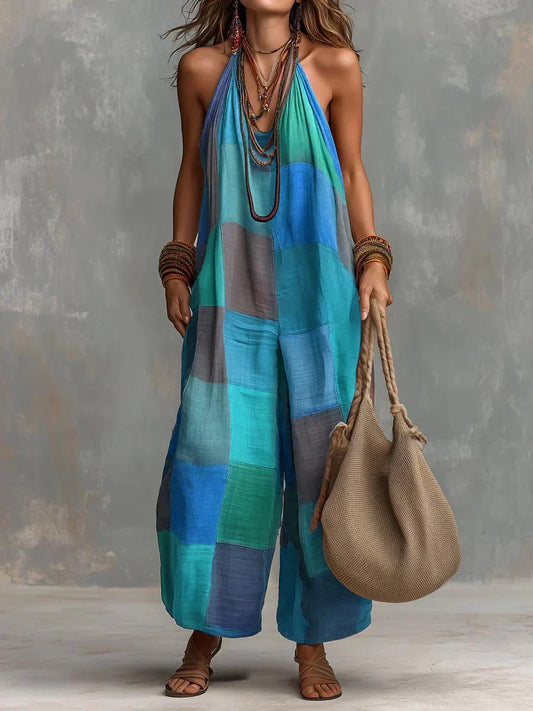 Azahara Mono Bohemio Patchwork de Estilo Artístico
