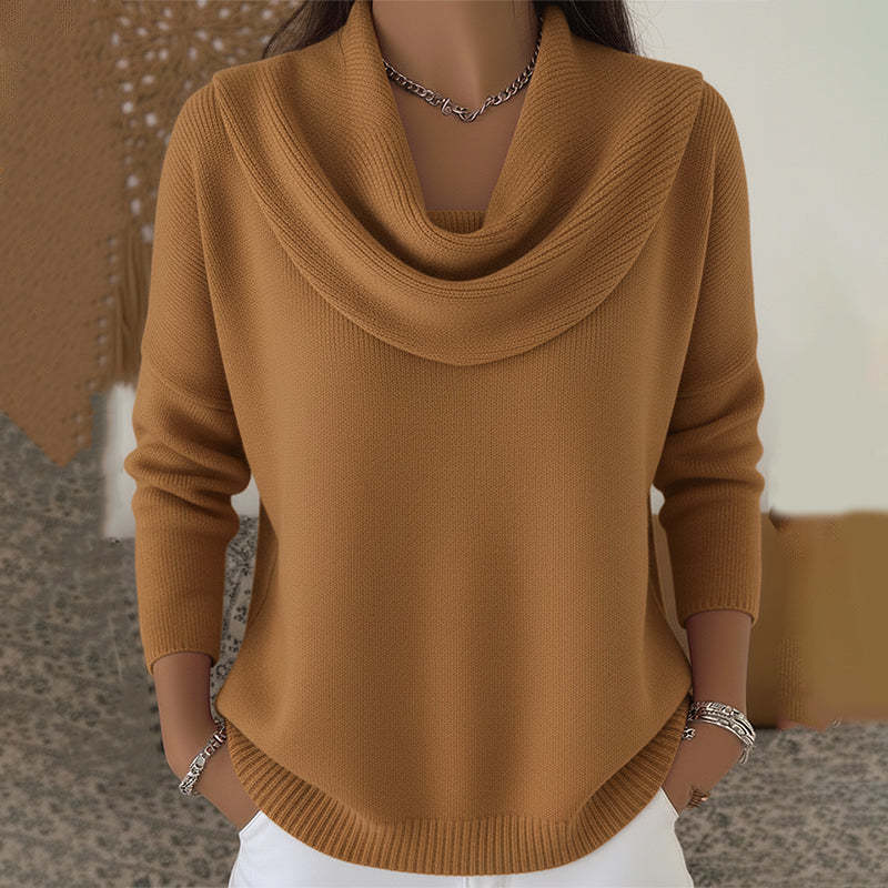Bernarda jersey de cuello drapeado