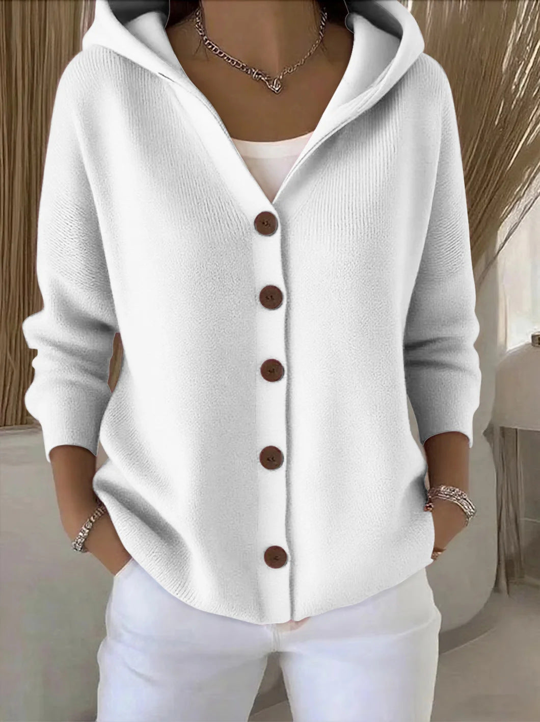 Rocío chaqueta de punto con capucha