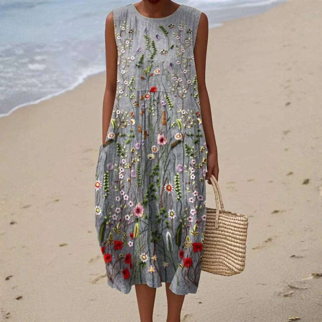 Vestido de Verano Cómodo sin Mangas