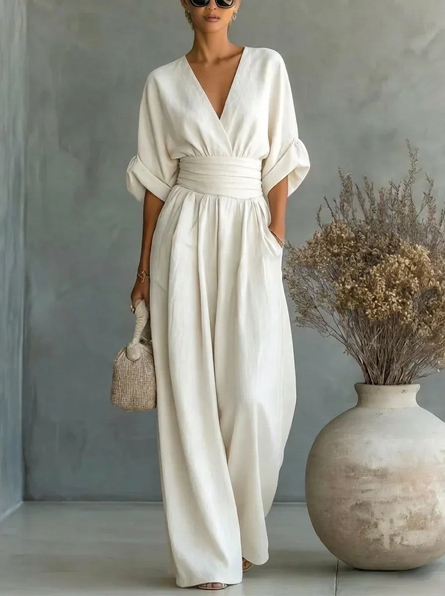 Leandra Mono Esencial con Escote en V