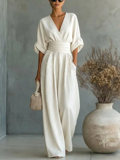 Leandra Mono Esencial con Escote en V