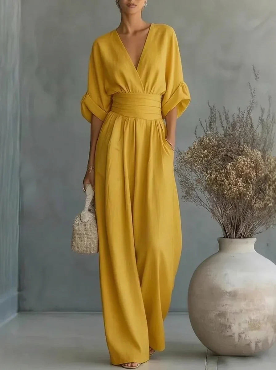 Leandra Mono Esencial con Escote en V