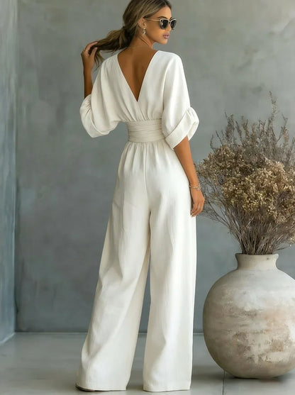 Leandra Mono Esencial con Escote en V
