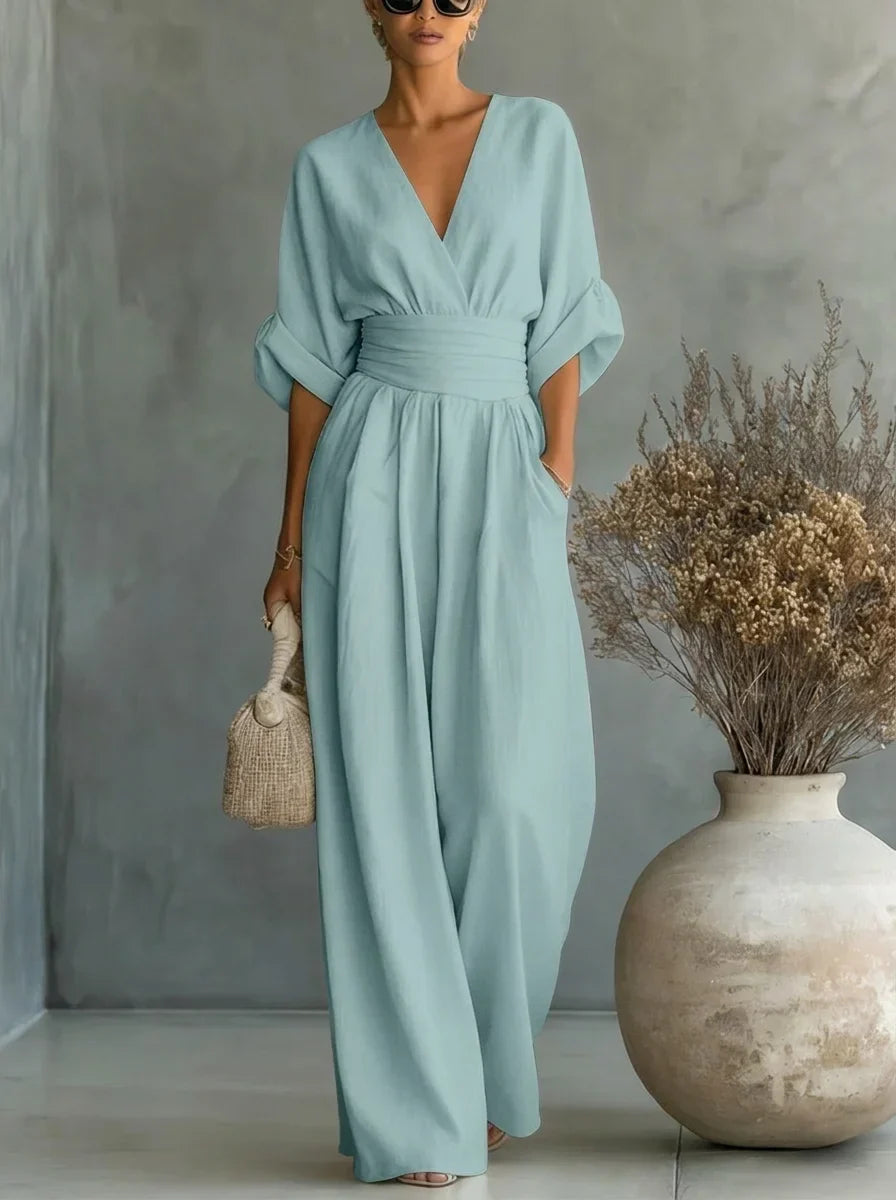 Leandra Mono Esencial con Escote en V