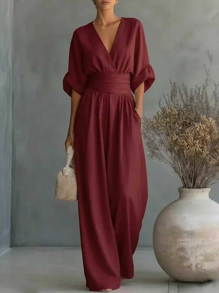 Leandra Mono Esencial con Escote en V