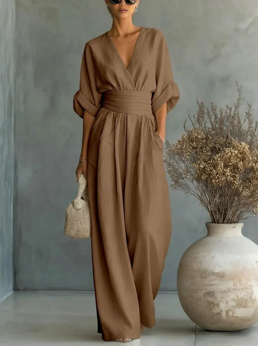 Leandra Mono Esencial con Escote en V