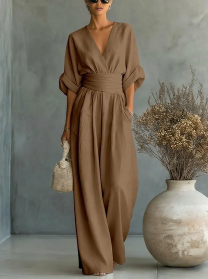 Leandra Mono Esencial con Escote en V