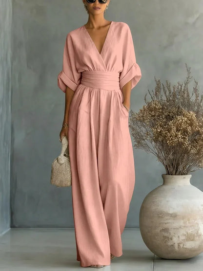 Leandra Mono Esencial con Escote en V
