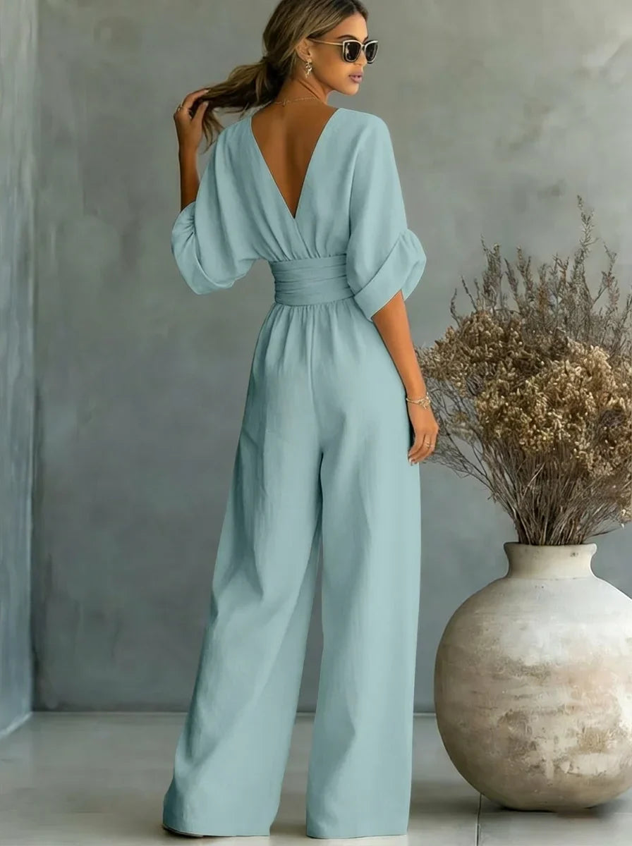 Leandra Mono Esencial con Escote en V