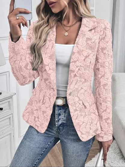 Elisa Blazer Elegante con Estampado Paisley
