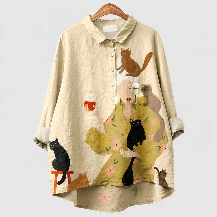 Blusa Amante de los Gatos