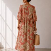 Vestido largo fluido, elegante y cómodo. (Copia)