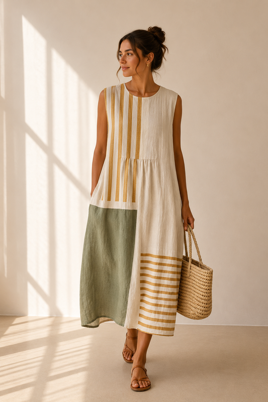 Marina™ | Vestido Midi Contemporáneo