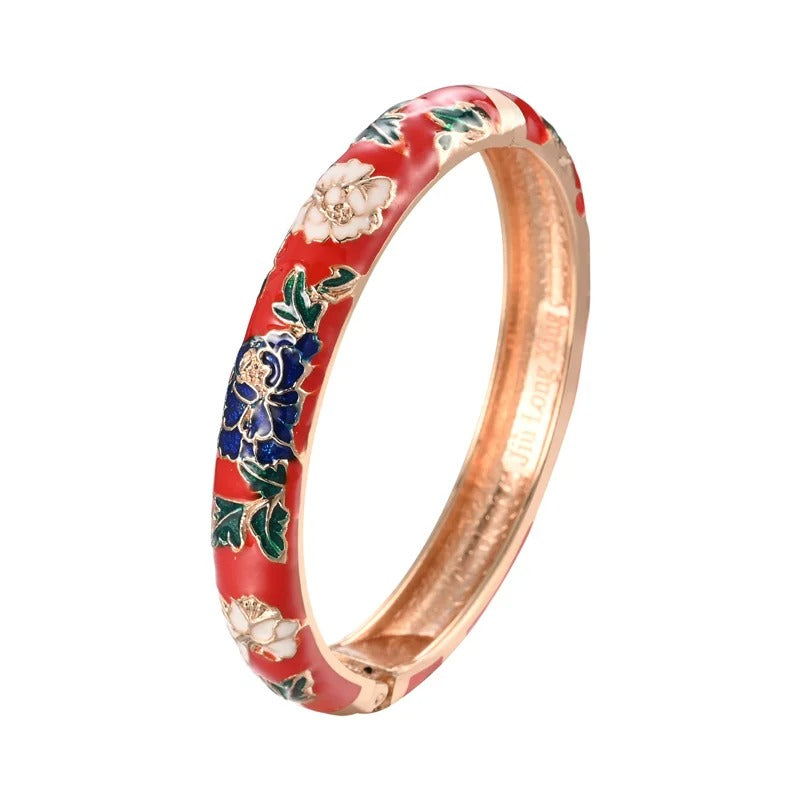 Azahara Colección Pulseras Esmaltadas con Motivos Florales