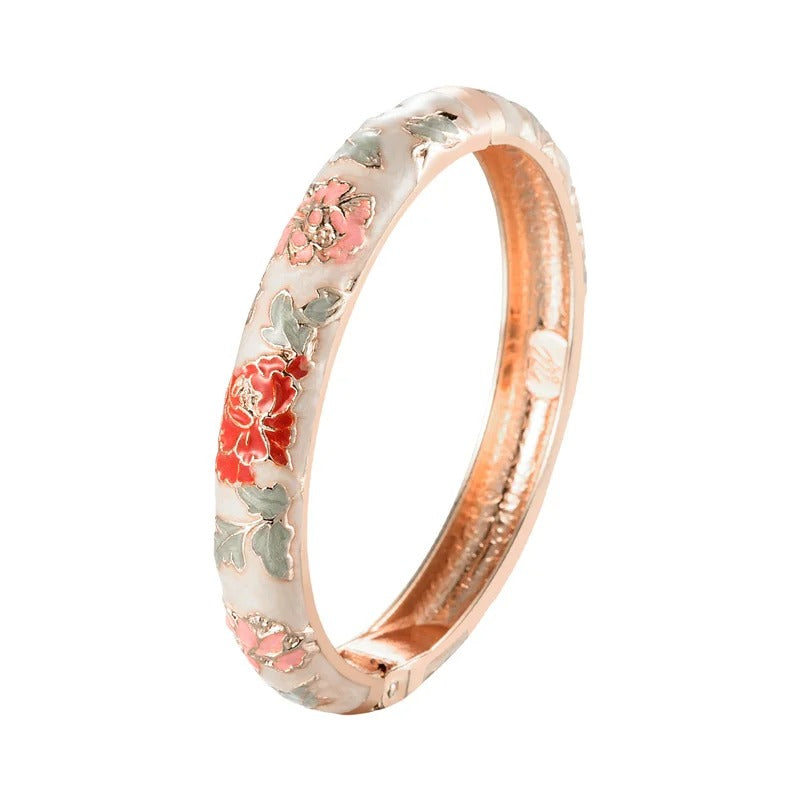 Azahara Colección Pulseras Esmaltadas con Motivos Florales