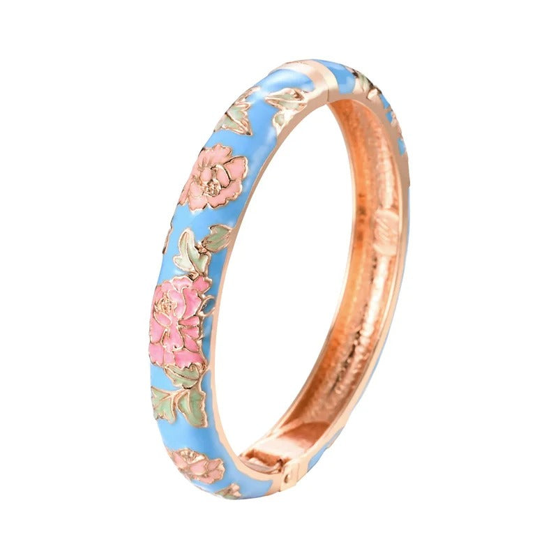 Azahara Colección Pulseras Esmaltadas con Motivos Florales