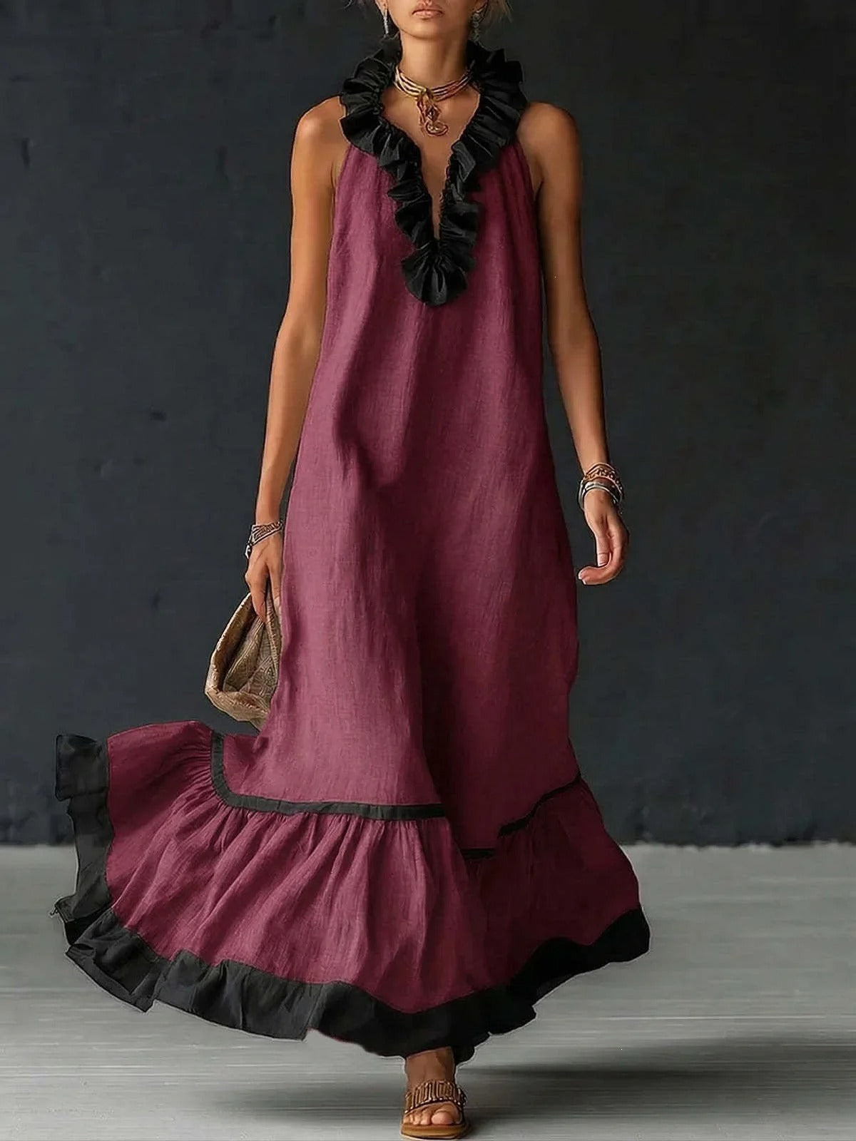 Serena Vestido Maxi Bohemio
