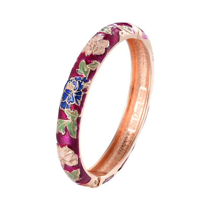 Azahara Colección Pulseras Esmaltadas con Motivos Florales