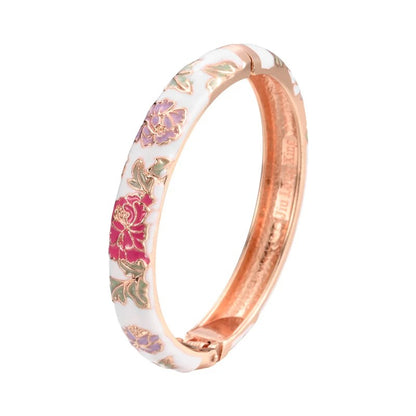 Azahara Colección Pulseras Esmaltadas con Motivos Florales