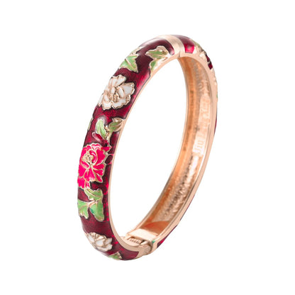 Azahara Colección Pulseras Esmaltadas con Motivos Florales