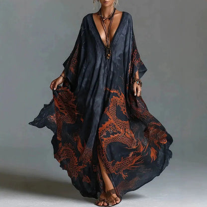Nera Vestido Maxi Bohemio Vintage