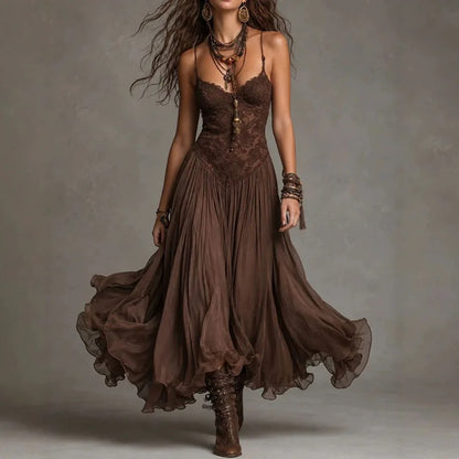 Adriana Vestido Encaje Bohemio