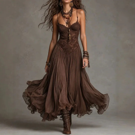 Adriana Vestido Encaje Bohemio