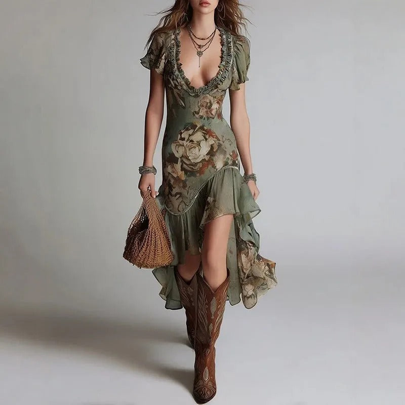 Bianca Vestido Maxi Floral