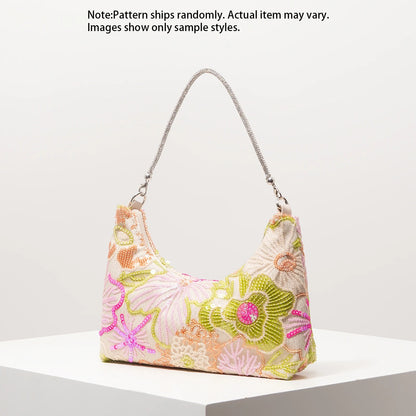 Amalia Bolso Bordado Flores Silvestres