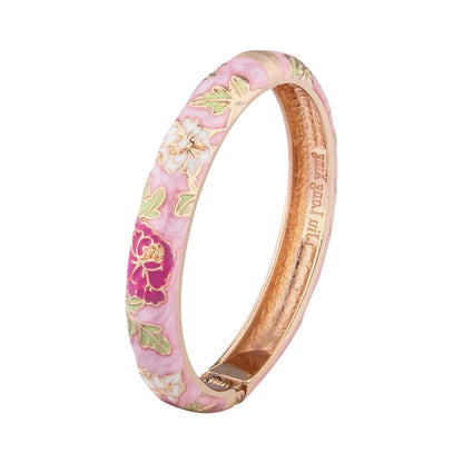Azahara Colección Pulseras Esmaltadas con Motivos Florales