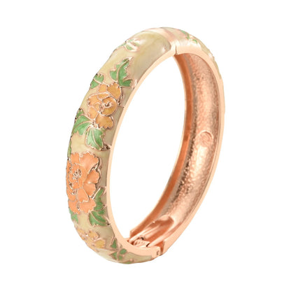 Azahara Colección Pulseras Esmaltadas con Motivos Florales