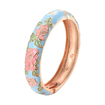 Azahara Colección Pulseras Esmaltadas con Motivos Florales
