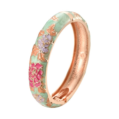 Azahara Colección Pulseras Esmaltadas con Motivos Florales