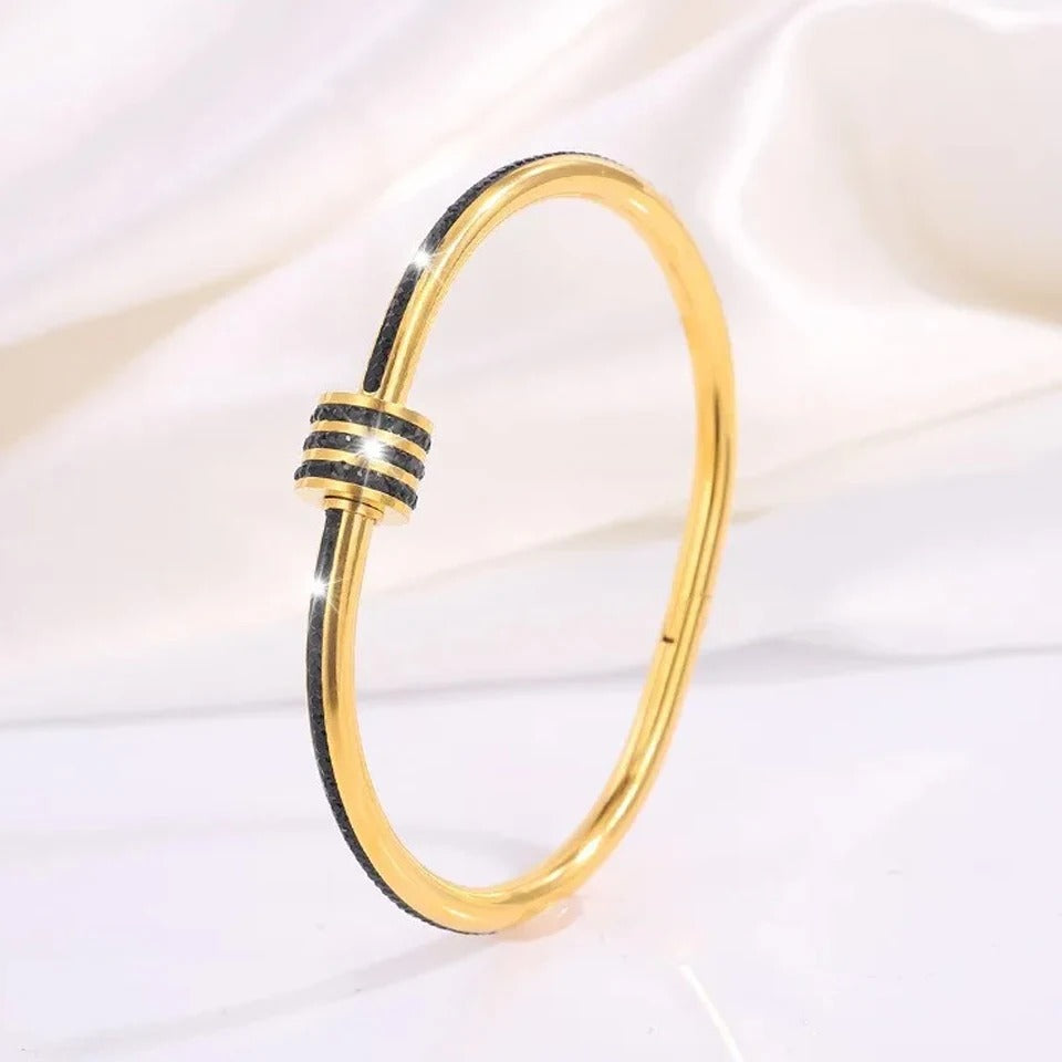 Nerea Colección Pulseras de Acero Inoxidable con Circonitas