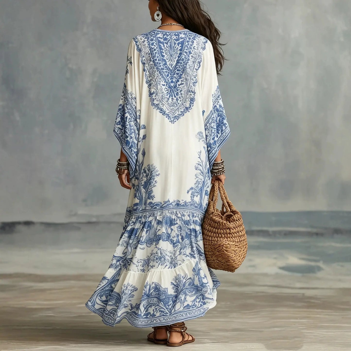 Alba Vestido Bohemio Maxi Étnico